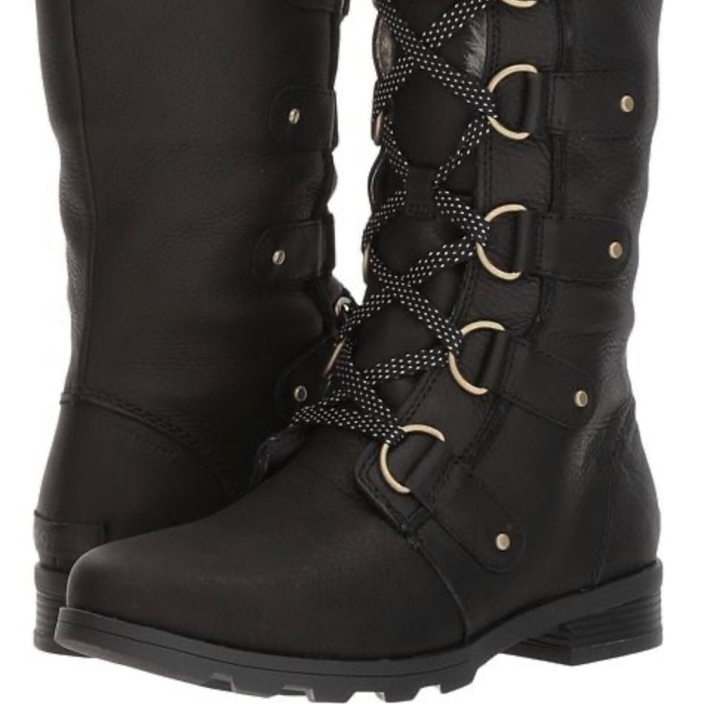 SOREL Emelie Lace Premium Leather Tall Boots